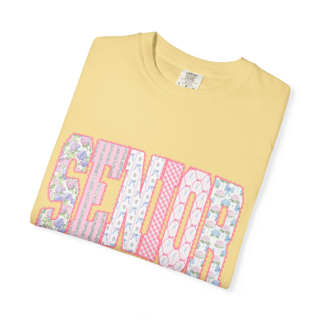 Senior 2024 Floral Patchwork T-Shirt