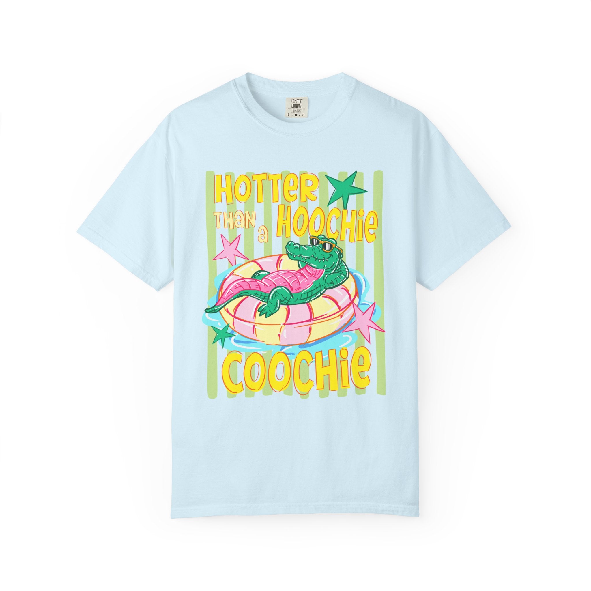 "Hotter Than A Hoochie Coochie" Retro Alligator Graphic Tee