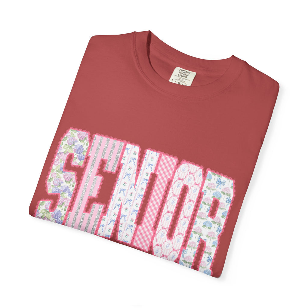 Senior 2024 Floral Patchwork T-Shirt