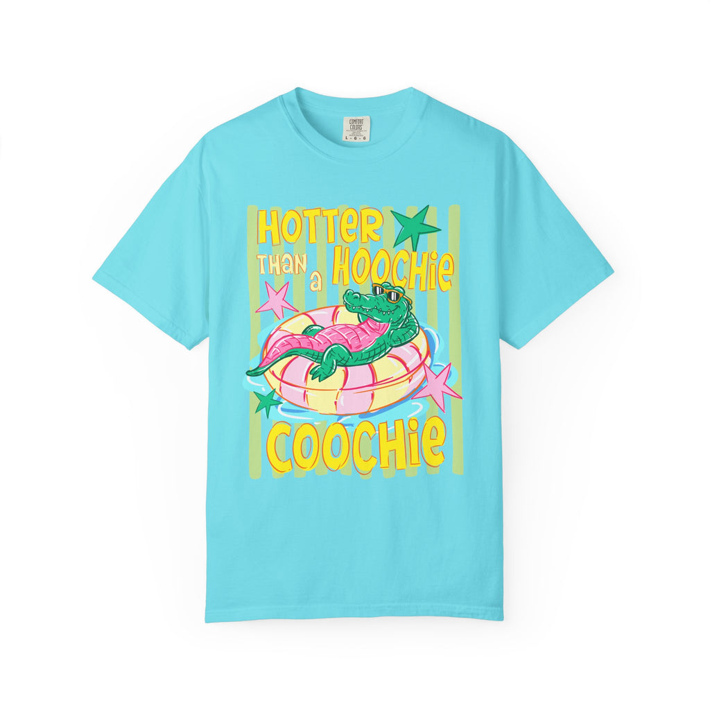 "Hotter Than A Hoochie Coochie" Retro Alligator Graphic Tee