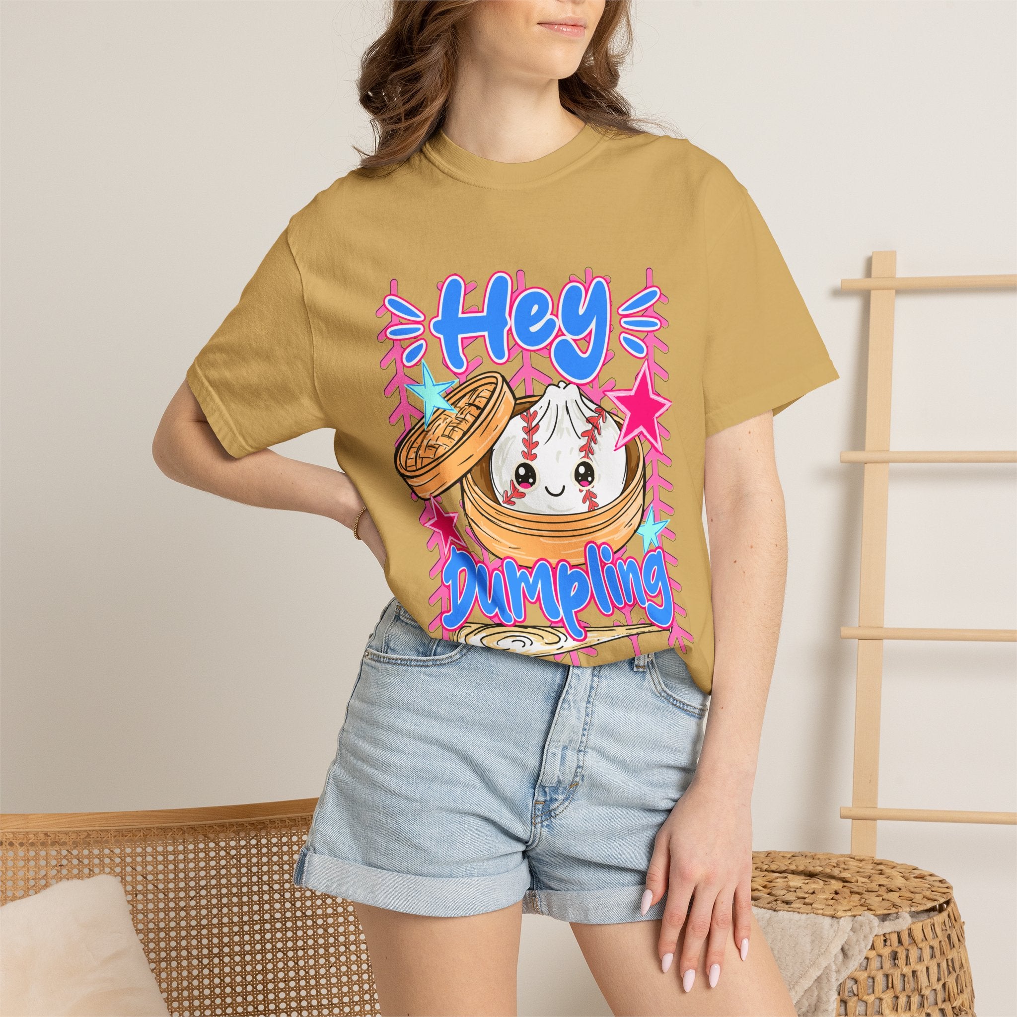 Hey Dumpling T-Shirt — Cute Kawaii Dumpling Graphic Tee
