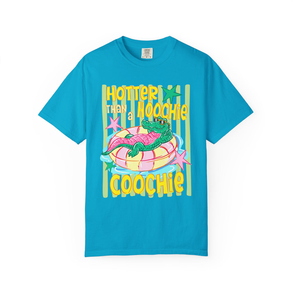 "Hotter Than A Hoochie Coochie" Retro Alligator Graphic Tee