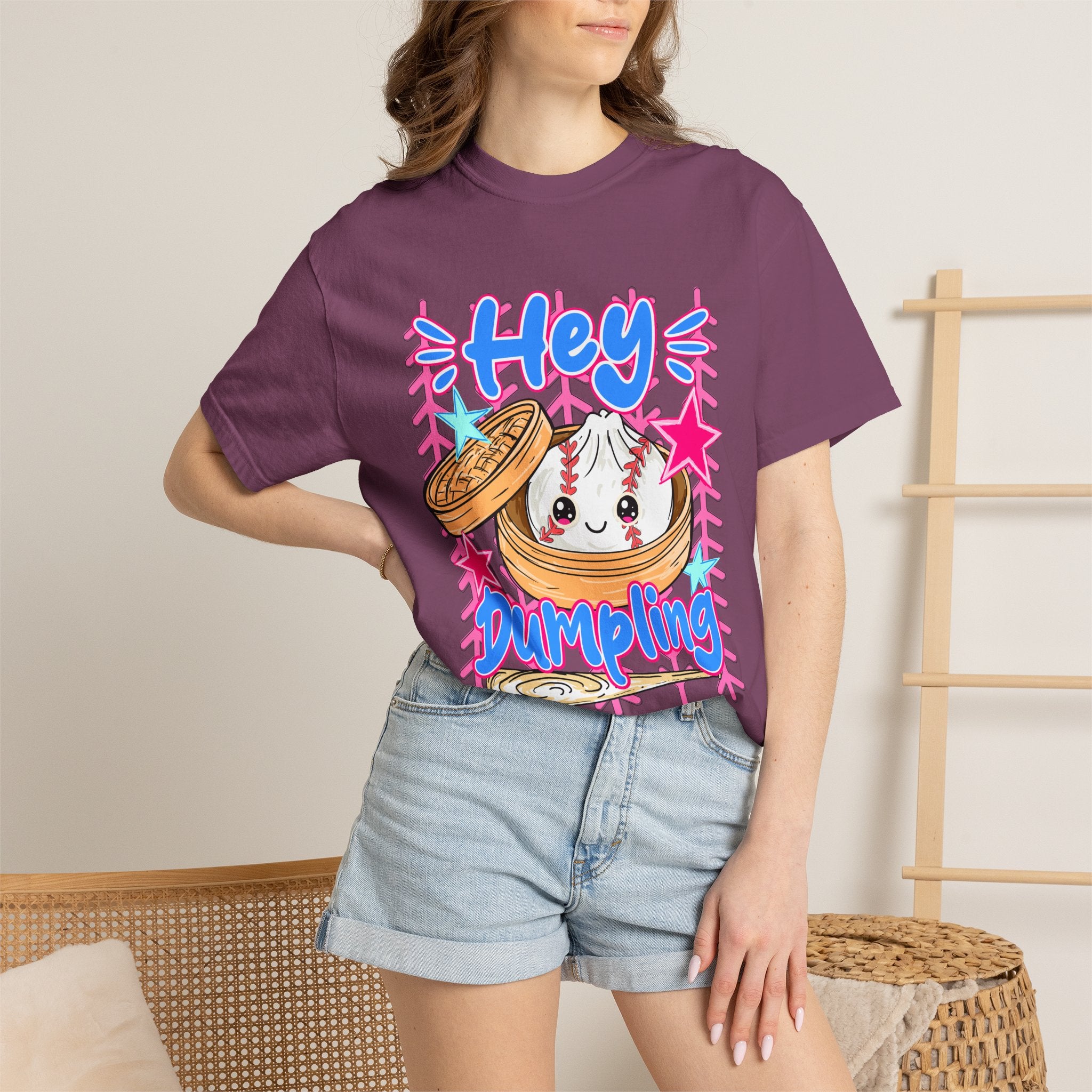 Hey Dumpling T-Shirt — Cute Kawaii Dumpling Graphic Tee