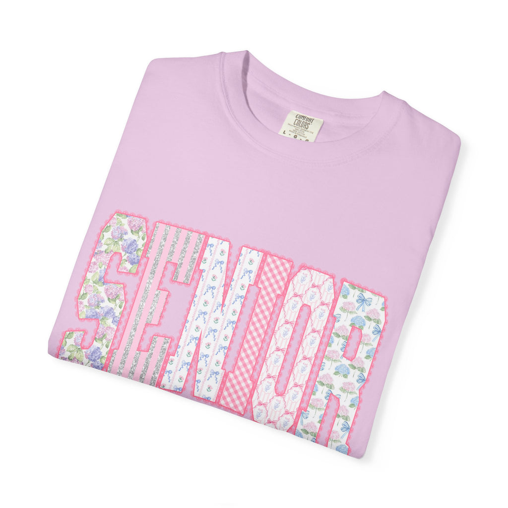 Senior 2024 Floral Patchwork T-Shirt