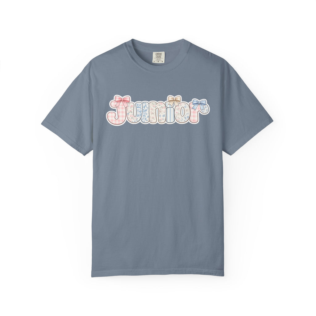 Junior Floral Graphic T-Shirt — Back-to-School College Crew Tee