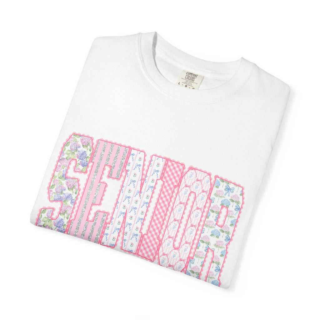 Senior 2024 Floral Patchwork T-Shirt