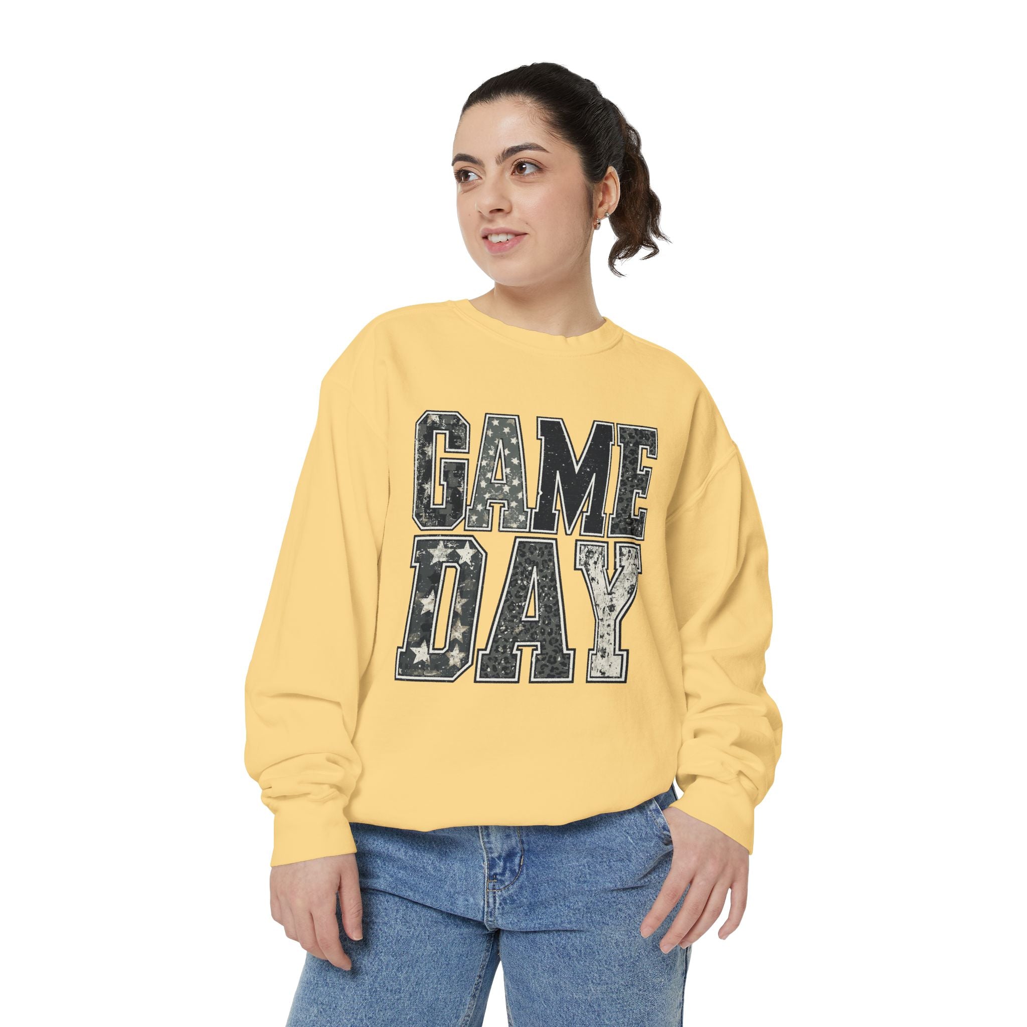Game Day Sweatshirt – Vintage Distressed Sports Crewneck