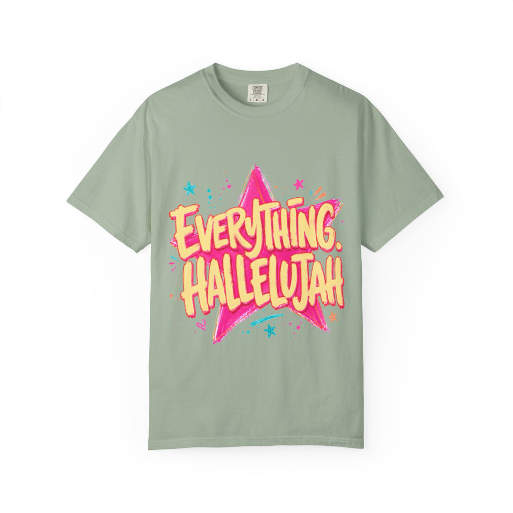 Everything Hallelujah T-Shirt — Retro Star Graphic Christian Tee