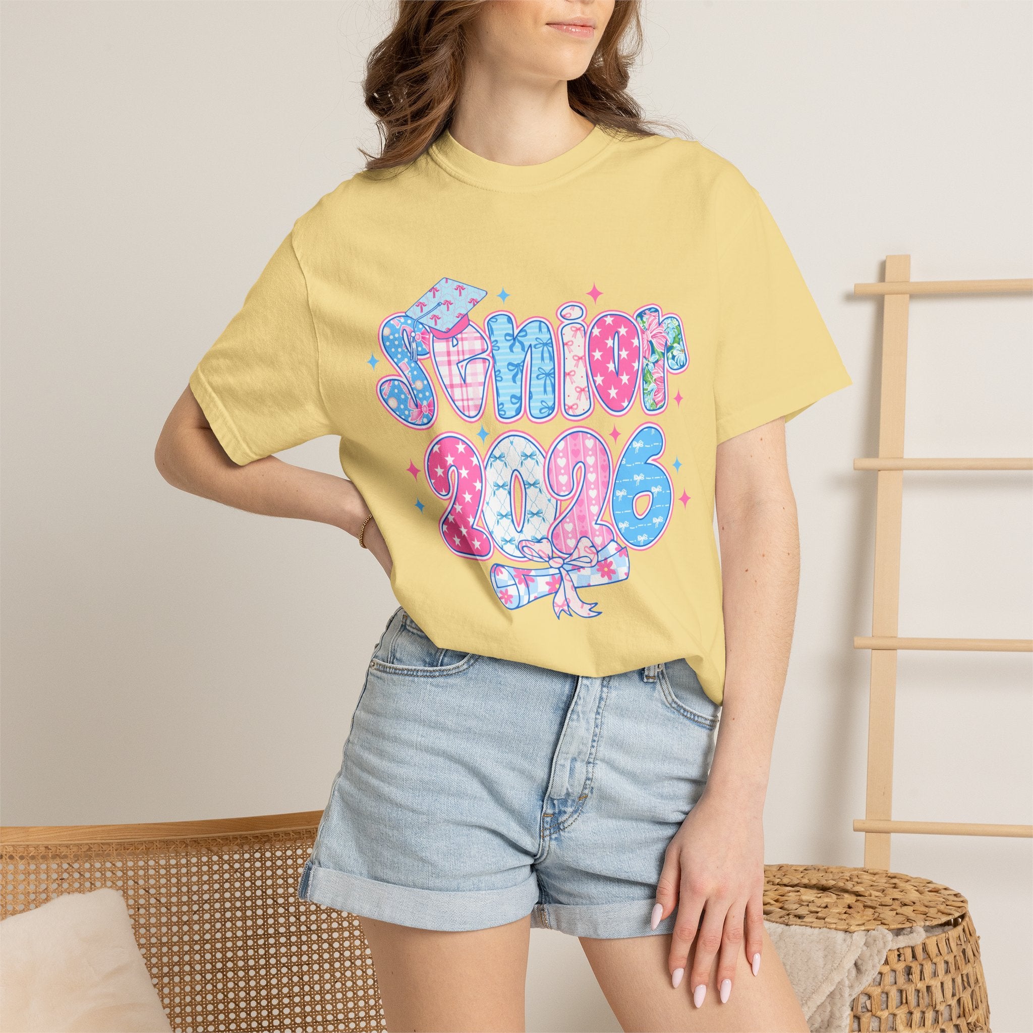 Senior 2026 Preppy Graphic T-Shirt