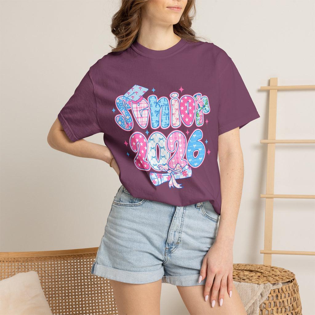 Senior 2026 Preppy Graphic T-Shirt
