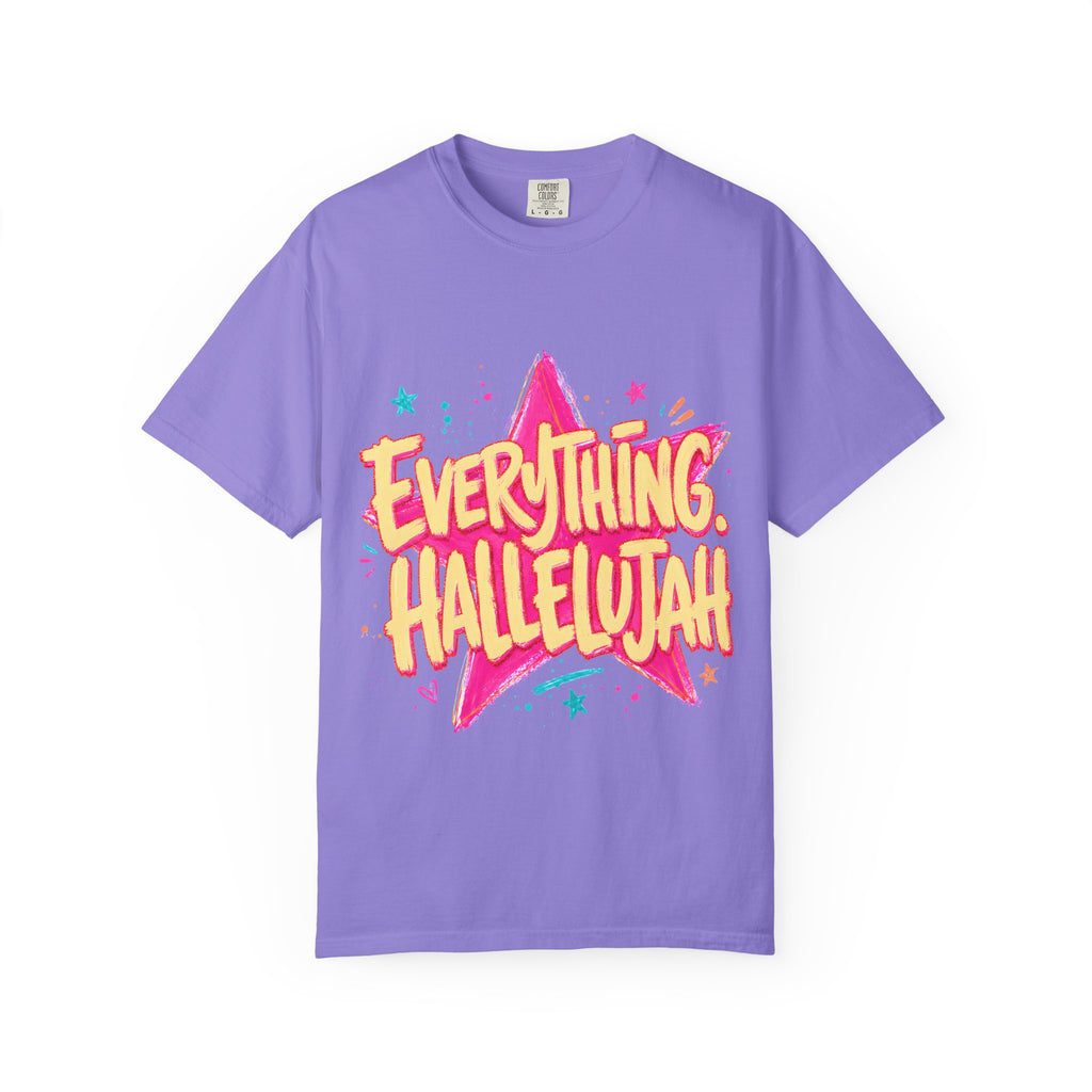 Everything Hallelujah T-Shirt — Retro Star Graphic Christian Tee