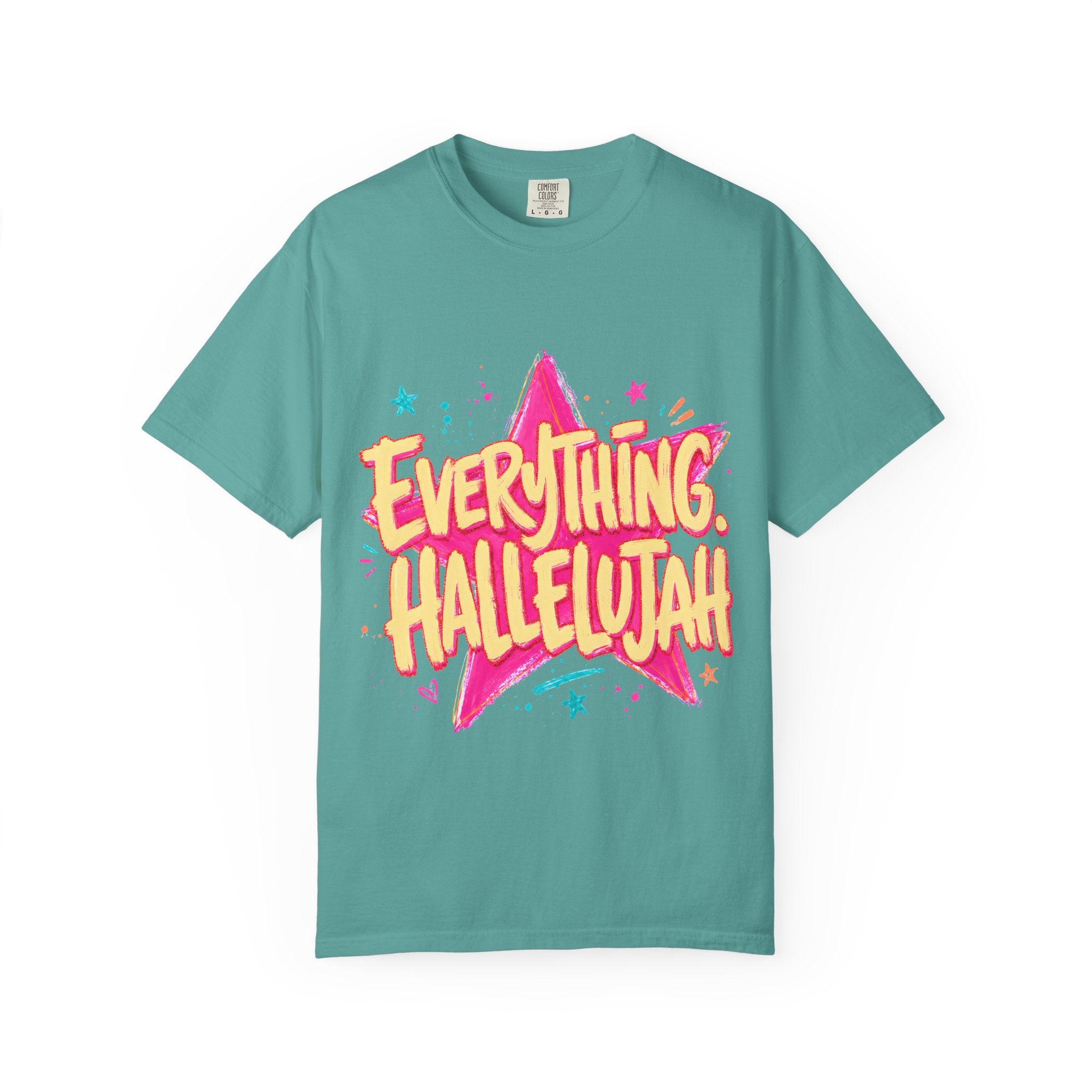 Everything Hallelujah T-Shirt — Retro Star Graphic Christian Tee