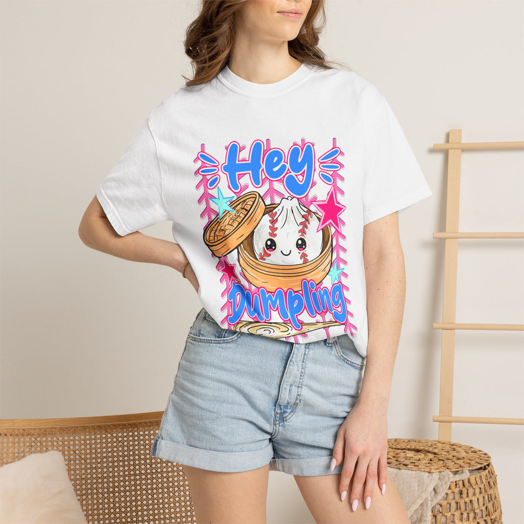 Hey Dumpling T-Shirt — Cute Kawaii Dumpling Graphic Tee