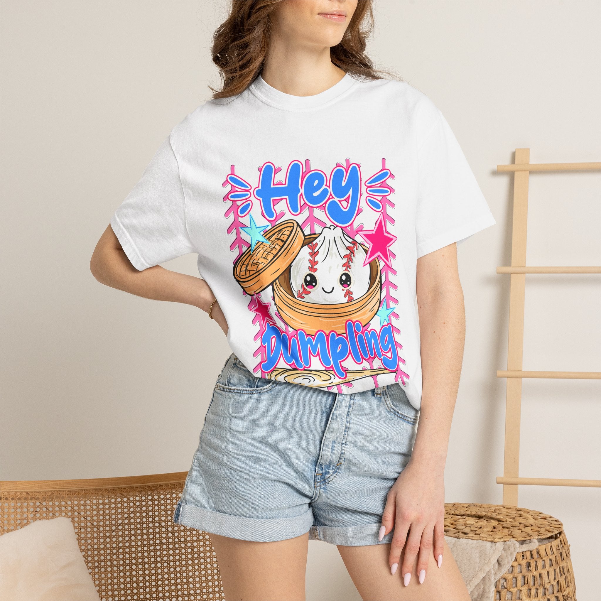Hey Dumpling T-Shirt — Cute Kawaii Dumpling Graphic Tee