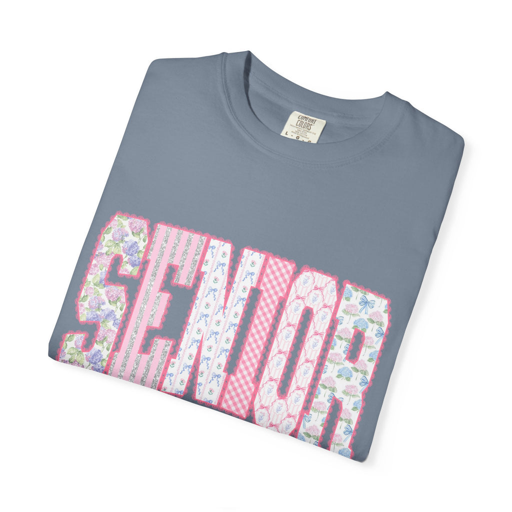 Senior 2024 Floral Patchwork T-Shirt