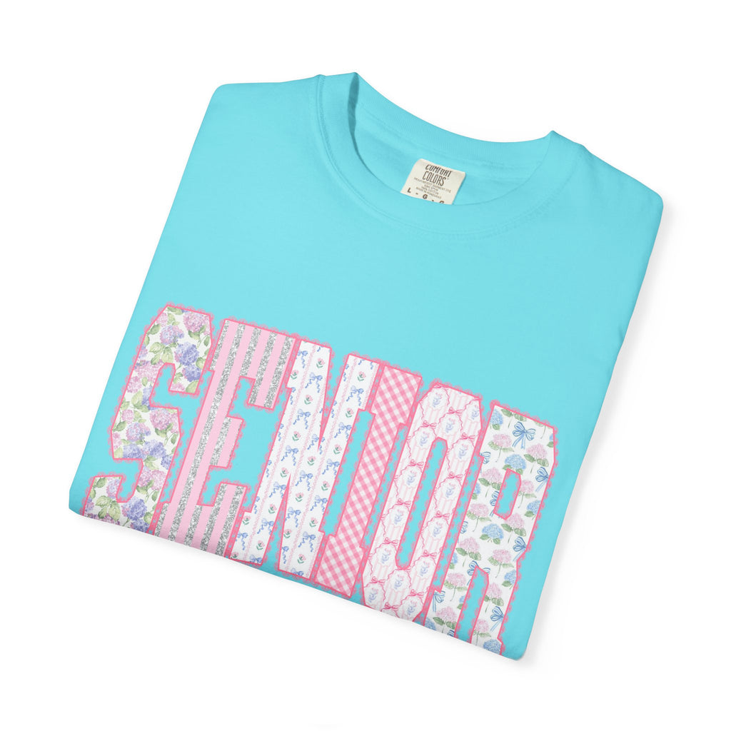 Senior 2024 Floral Patchwork T-Shirt